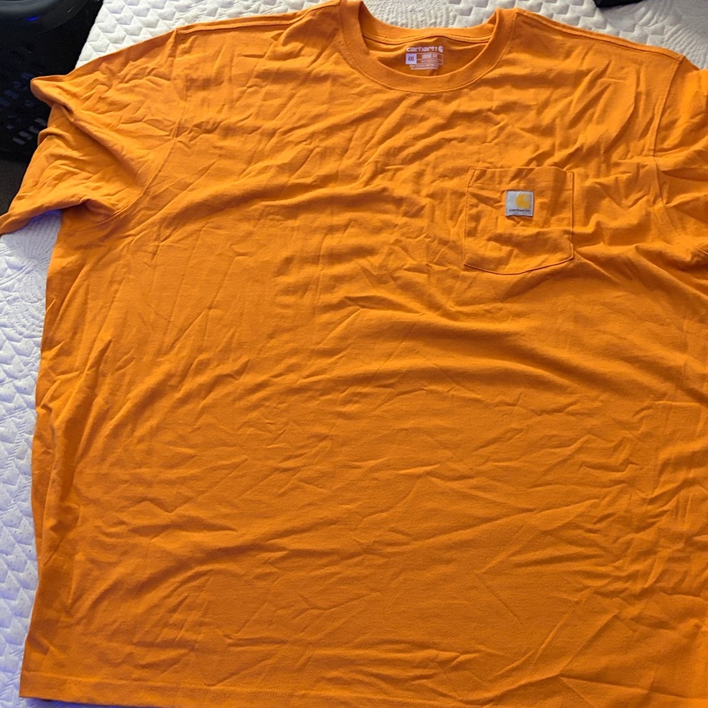 Carhartt Men's Bright Orange Short Sleeve Tee